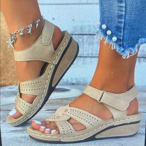 Beige Women's Sandals
